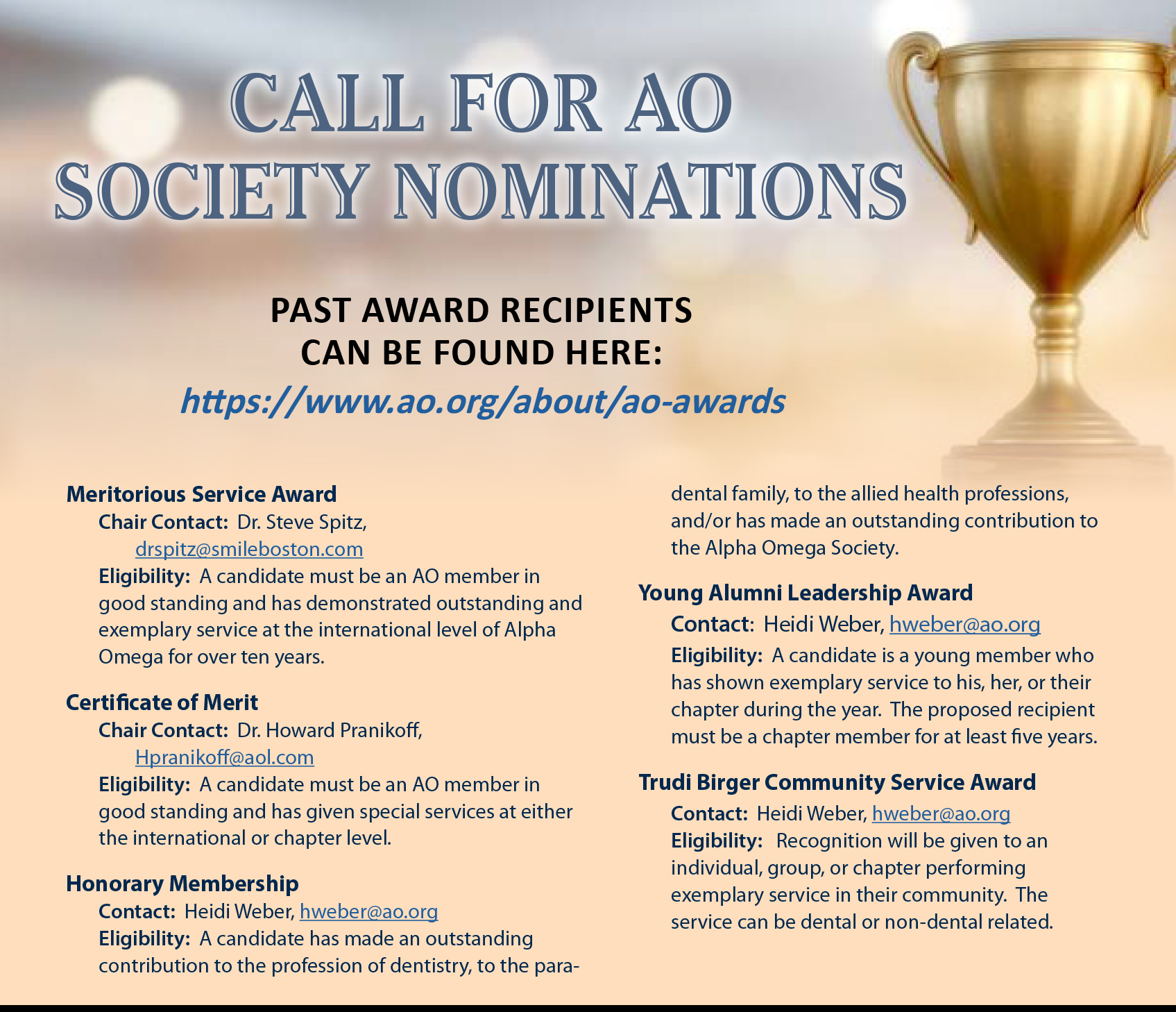 2020 AO Call for Awards